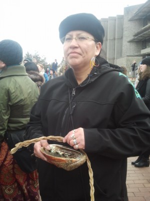 Liz Osawamick of the Wikwemikong