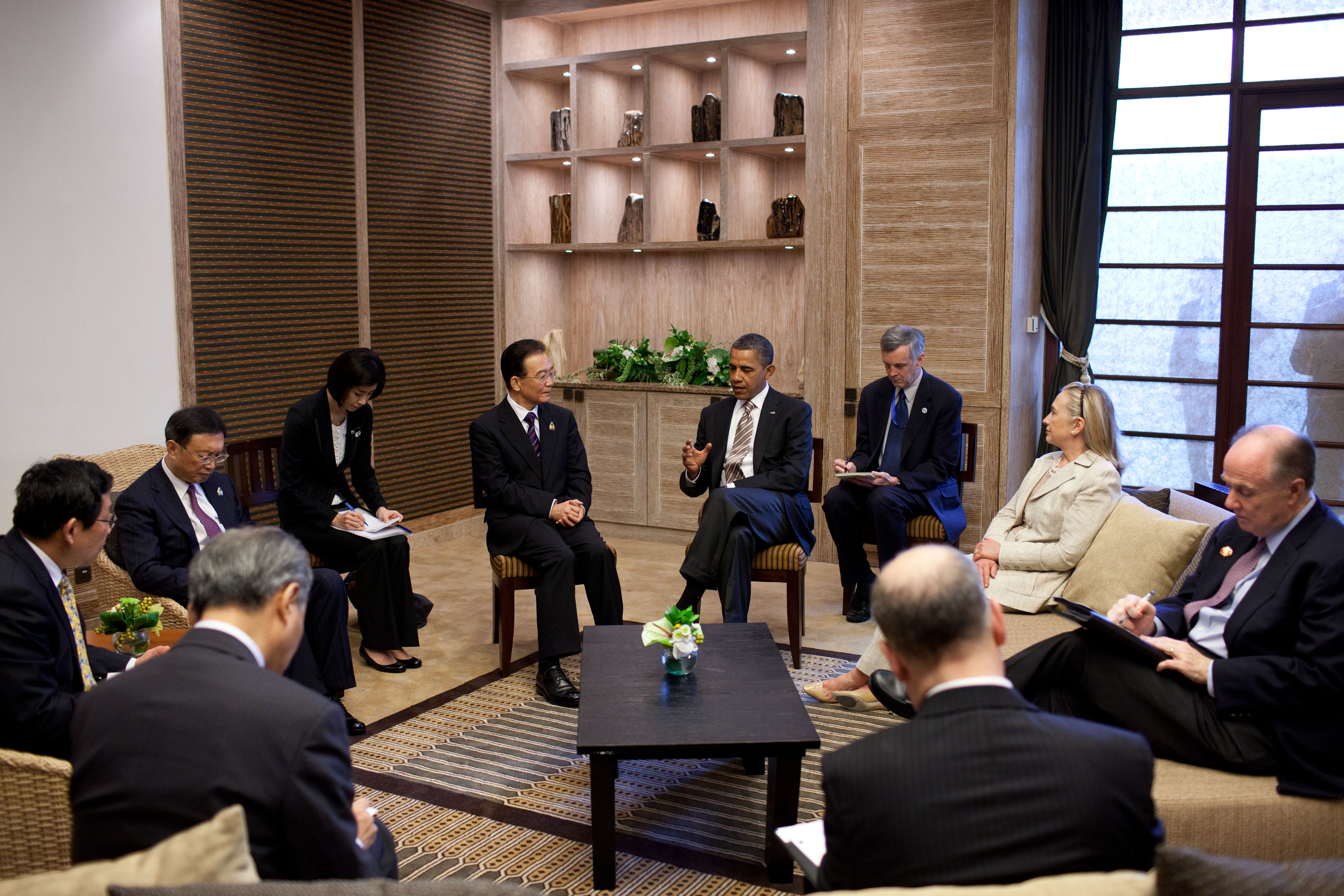 Featured Image: President Barack Obama meets with Premier Wen Jiabao of China at the Grand Hyatt Bali Hotel in Nusa Dua, Bali, Saturday, Nov. 19, 2011. (Official White House Photo by Pete Souza)