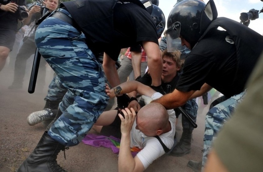 Victim of anti-gay harrasment. Image by VASILY MAXIMOV / Getty Images