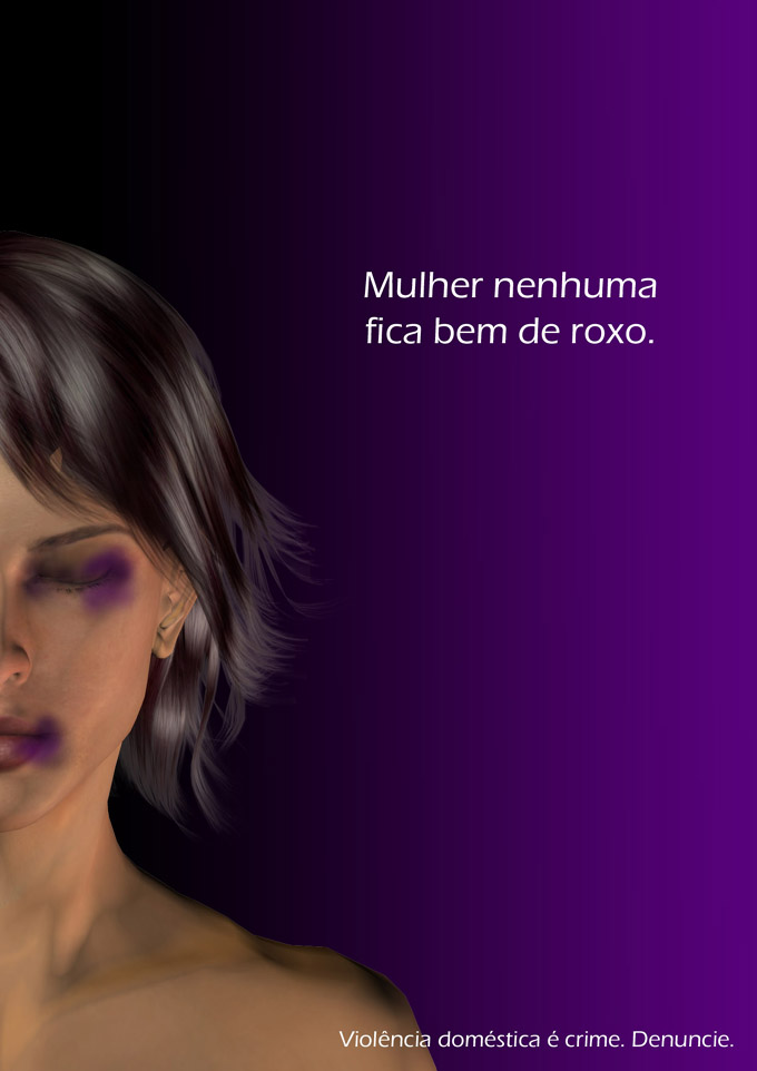“No woman looks good in purple”. Domestic violence by pablobasile on Deviantart (CC BY-NC-ND 3.0)