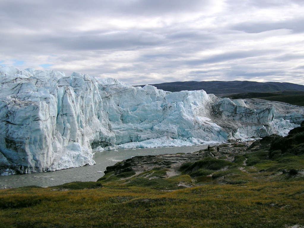 The edge of the Greenland ice-sheet, Taken near Kangerlussuaq, Greenland. Image credit  L. Chang