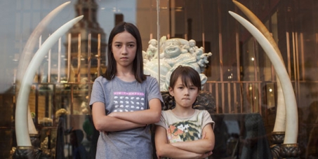 Lucy and Christine are acting as the spokesperson for the anti-ivory trade campaign in Hong Kong. Photo from Avaaz.org