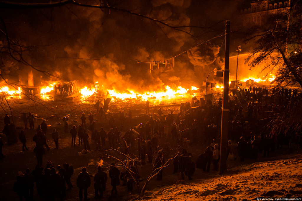 Protesters in Kiev