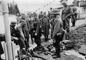 Infantry surrendering in the  Yugoslavia War. Image Credit: HistoryofWar.co.uk