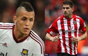 Ravel Morrison (left), and Ched Evans, charged with assault and convicted of rape, respectively. Image Credits: express (Morrison), Daily Mail (Evans) 