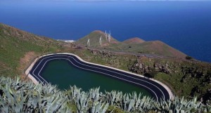 General view of the upper reservoir of the Gorona power station on the Spanish Canary island of El Hierro on March 28, 2014. Image Credit: Lifestyle.inquirer.net