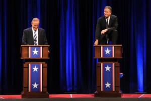 Fox News' Bill O'Reilly and Jon Stewart in a Head to Head Debate. Image Source: http://bit.ly/1JRcxPy